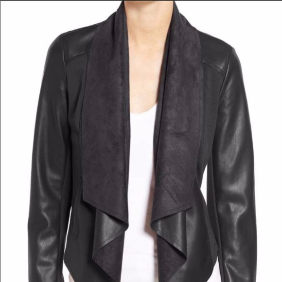 Kut from the Kloth Jackets & Blazers - Kut from the Kloth Faux Leather Drape Front jkt LP
